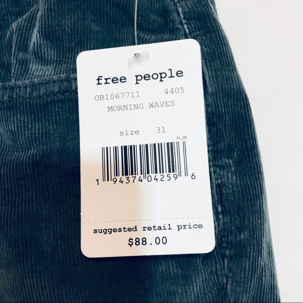Free People Sun Chaser Cord Skinny Grey - Picture 8 of 15